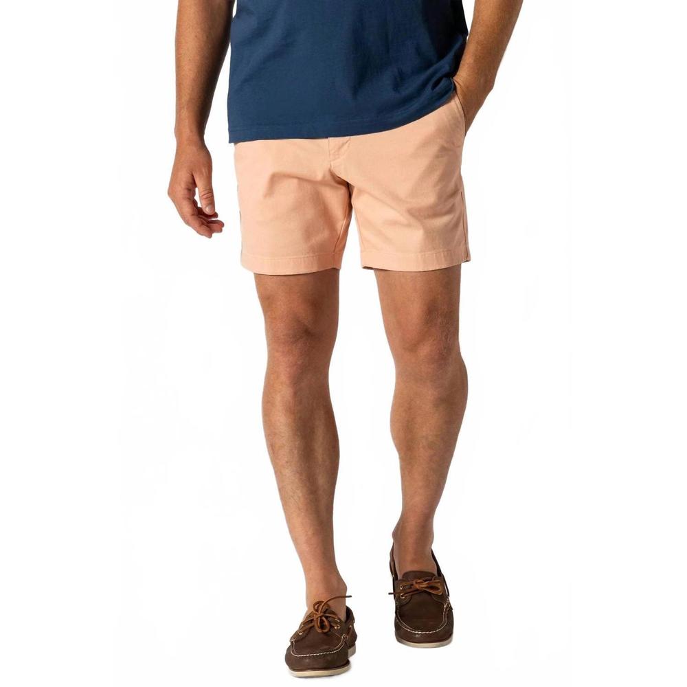 NEW DUCK HEAD gold school chino short in faded peach